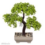 Élethű műanyag bonsai fa 22 cm fotó