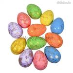 Dekoratív színes húsvéti tojás arany fólia 5cm - 12db fotó