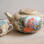 Jarolina porcelán tea kávé készlet kanna és kiöntő fotó
