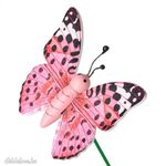 Mozgó Pillangó pálcikán rózsaszín fotó