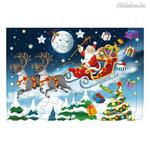 Karácsonyi puzzle Mikulás szánnal (24 darab) fotó