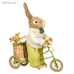 Természetes rost nyuszi - Biciklis húsvéti dekoráció fotó