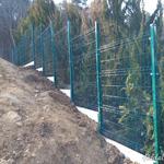 Zöld táblás kerítés, kerítés panel, panelkerítés! fotó