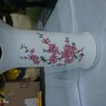 Aquincum virág mintás porcelán virágváza eladó. fotó