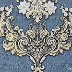 Vinil tapéta Sardone díszítés ezüst-kék-arany Art.4-1183 fotó