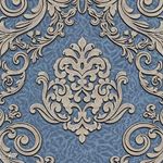 Vinil tapéta Smaragdszürke-kék dekor Art.6-1146 fotó