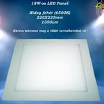 18W-os, energiatakarékos LED Panel (szögletes) fotó