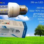 9W-os, energiatakarékos E27-es LED fénycső fotó