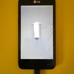 LG D280n mobil, csak a lógóig jut, kijelző törött fotó
