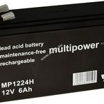 Multipower ólom akku MP1224H 12V 6Ah nagy kisütőáram-típus fotó