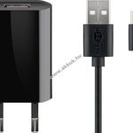 Goobay USB-C töltőkészlet 1A fekete - Kiárusítás! fotó