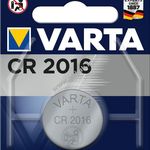 VARTA lithium gombelem CR 2016, IEC CR2016, helyettesíti DL2016, 3V 1db/csom. fotó