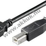 USB nyomtató kábel 3m fekete fotó