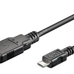 Goobay USB 2.0 kábel micro USB csatlakozóval 15cm (dupla árnyékolású) 2.0 Hi-Speed - Kiárusítás! fotó