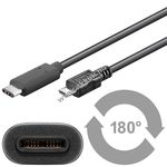 Goobay csatlakozó kábel USB-C -> micro USB 1m fotó
