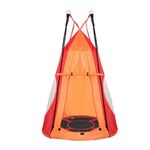 Fészekhinta sátorral 110 cm, piros fotó