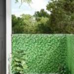 vidaXL zöld növénymintás PVC kerti belátás elleni paraván 1000x120 cm fotó