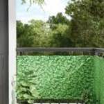 vidaXL zöld növénymintás PVC kerti belátás elleni paraván 500x75 cm fotó