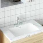 vidaXL fehér négyszögű kerámia fürdőszobai mosdókagyló 55, 5x37, 5x19 cm fotó