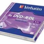 DVD+R lemez, kétrétegű, 8, 5GB, 8x, 1 db, normál tok, VERBATIM "Double Layer" fotó