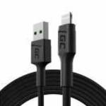 GC PowerStream USB-A - Lightning 200cm quick charge Apple 2.4A KABGC18 - Green Cell fotó