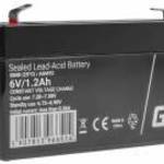 AGM VRLA gondozásmentes ólom akkumulátor / akku 6V 1.2Ah AGM52 riasztókhoz, pénztárgépekhez, játékok fotó
