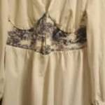 40es fehér himzet ruha/tunika fotó
