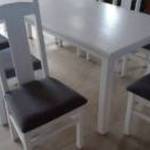 Masziv fa Ebédlő asztal székekkel a gyártótól fotó
