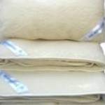3 részes bárány merino gyapjú ágynemű garnitúra natúr (derékalj, takaró, párna) fotó