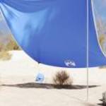 vidaXL kék strandnapernyő homokrögzítőkkel 214 x 236 cm fotó