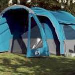 vidaXL 6 személyes kék vízálló családi sátor fotó