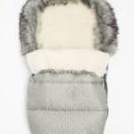 Téli lábzsák New Baby Lux Wool szürke - NEW BABY fotó