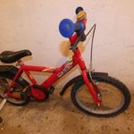 16"-os gyerek kerékpár kitámasztó kerékkel fotó
