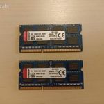 2 x 8 GB DDR3 SODIMM Kingston Laptop memória fotó