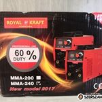 Royal Kraft inverteres hegesztőgép 240Ah fotó