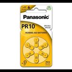 PANASONIC elem (A10, PR10L/6LB, PR230/PR536, 1.4V, cink-levegő, hallókészülékhez való) 6db / csom... fotó