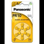 Panasonic 1.4V PR10L/6LB Cink-levegő hallókészülék elem (6db / csomag) (PR-230(10)/6LB) (PR-230(1... fotó