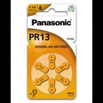 Panasonic 1.4V PR13L/6LB Cink-levegő hallókészülék elem (6db / csomag) (PR-13(48)/6LB) (PR-13(48... fotó