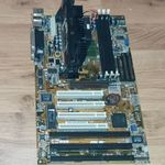 Asus P2B Retro Slot1 alaplap, + Pentium II 400 MHz CPU fotó