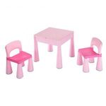 New Baby gyermek szett asztal két székkel rózsaszín fotó