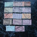Tematikus gyüjtők, figyelem! 1920- Chemin de Fer belga bélyegek , mind érdekes pecséttel! 64 fotó