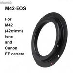 Canon EOS EF átalakító adapter M42 objektívekhez - vadi új - peremes vagy perem nélküli fotó