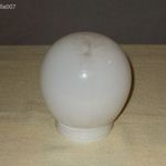 Gömb alakú lámpabúra, fehér-tejüveg, csavaros menet átmérő: 7, 5 cm fotó