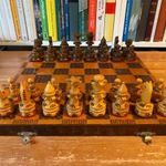 Faragott Fa sakk szett - két paraszt már hadi sebesült fotó