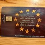 Európai Unió zászló telefonkártya - átlátszó fotó