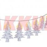 10db-os LED-es fényfüzér, karácsonyfa időzítővel meleg-fehér elemes fotó