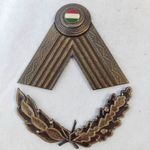 Ritka Vezérezredes tábornoki 93M köznapi sapka, rendfokozat jelvény tábornoki tölgyfalombbal fotó