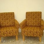 retro fotel 2 darab hibátlan kárpitozású karfás szék fotó