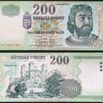 200 Forint Bankjegy 1998. UNC állapot fotó