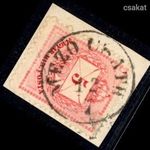 1874 színesszámú krajcáros MEZÖ CSATH bélyegzés Mezőcsát Gudlin E2.2 / 60 pont (b98) fotó